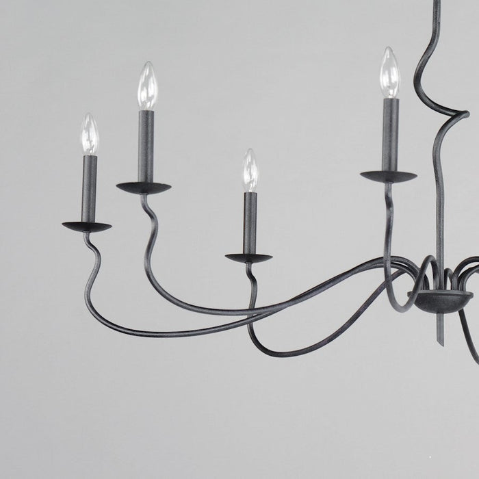 Maxim Lighting Padrona Chandelier, Black Oxide