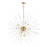 Maxim Lighting Polaris 37.5" 16-Light Pendant, Satin Brass/Clear - 28666CLSBR