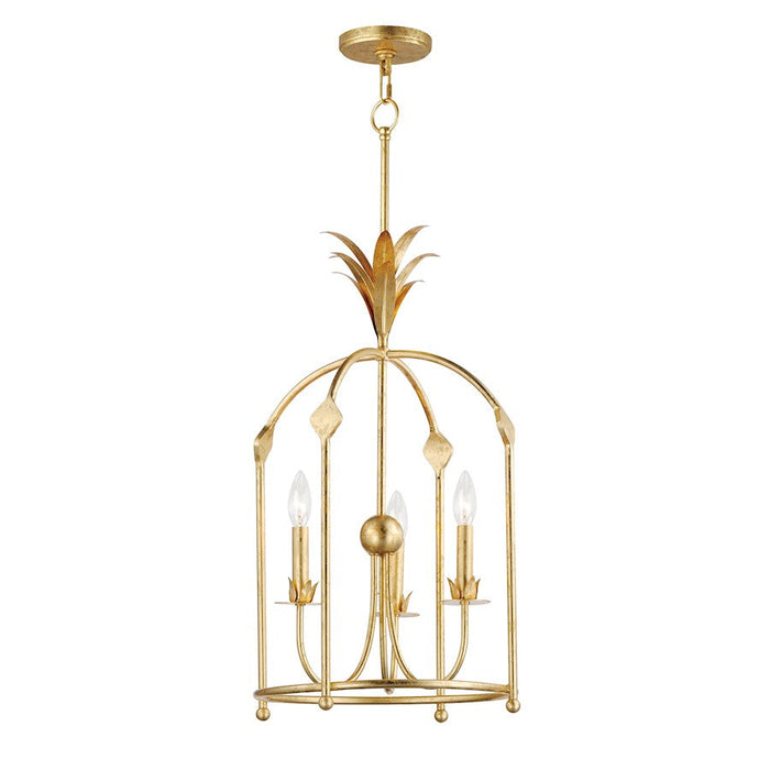 Maxim Lighting Paloma 3 Light Entry Foyer Pendant, Gold Leaf - 2884GL