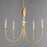 Maxim Lighting Paloma 5 Light Chandelier, Gold Leaf