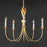 Maxim Lighting Paloma 5 Light Chandelier, Gold Leaf