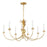 Maxim Lighting Paloma 8 Light Chandelier, Gold Leaf - 2888GL