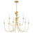 Maxim Lighting Paloma 9 Light Chandelier, Gold Leaf - 2889GL