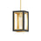 Maxim Lighting Neoclass 1 Light Outdoor Pendant, Black/Gold/Clear - 30051CLBKGLD