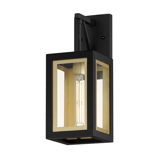 Maxim Lighting Neoclass 1 Light Outdoor Mount, Black/Gold/Clear - 30052CLBKGLD