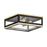 Maxim Lighting Neoclass 2 Lt Outdoor Flush Mount, Black/Gold - 30059CLBKGLD