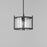 Maxim Lighting Belfry 1 Light Outdoor Flush Mount, Black/Clear