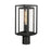 Maxim Lighting Cabana 1 Light Outdoor Post Mount, Black/Seedy - 3030CDBK