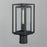 Maxim Lighting Cabana 1 Light Outdoor Post Mount, Black/Seedy