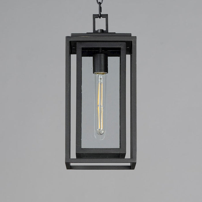 Maxim Lighting Cabana 1 Light Outdoor Hanging Pendant, Black/Seedy