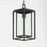 Maxim Lighting Cabana 1 Light Outdoor Hanging Pendant, Black/Seedy