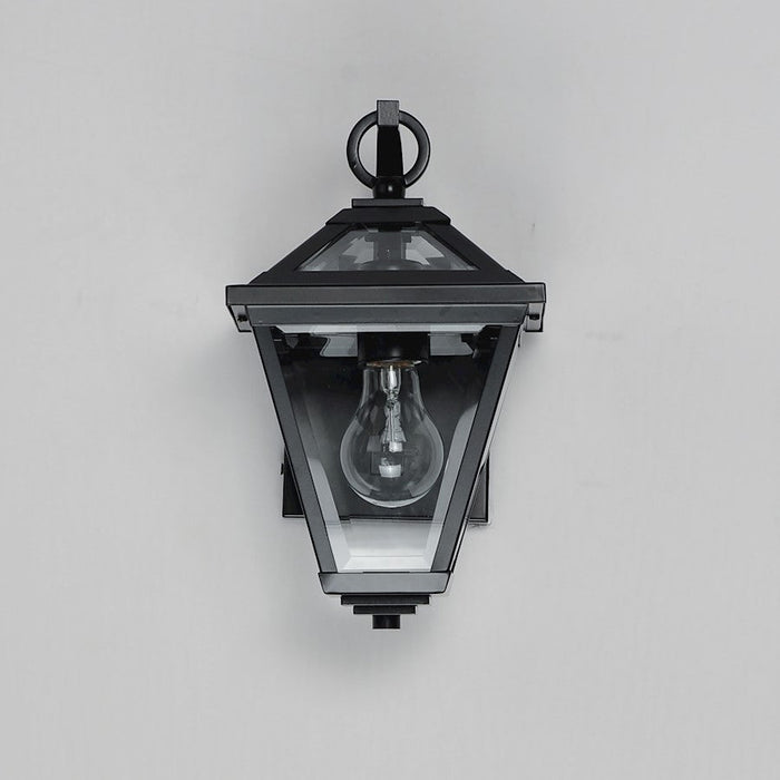 Maxim Lighting Prism 1 Light Outdoor Wall Mount, Black/Clear