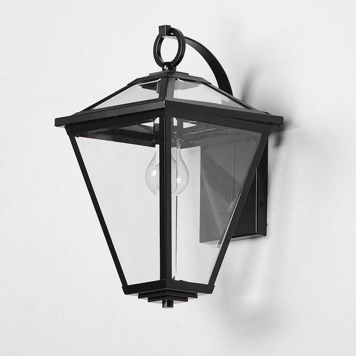 Maxim Lighting Prism 1 Light Outdoor Wall Mount, Black/Clear