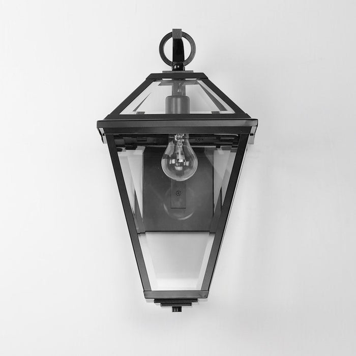 Maxim Lighting Prism 1 Light Outdoor Wall Mount, Black/Clear