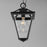 Maxim Lighting Prism 1 Light 16" Outdoor Pendant, Black/Clear