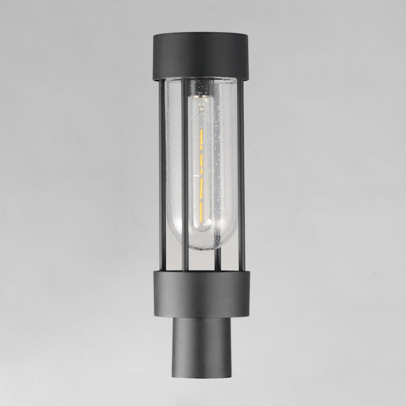 Maxim Lighting Millennial 1Lt Outdoor Pole/Post Mount, Black/Seedy