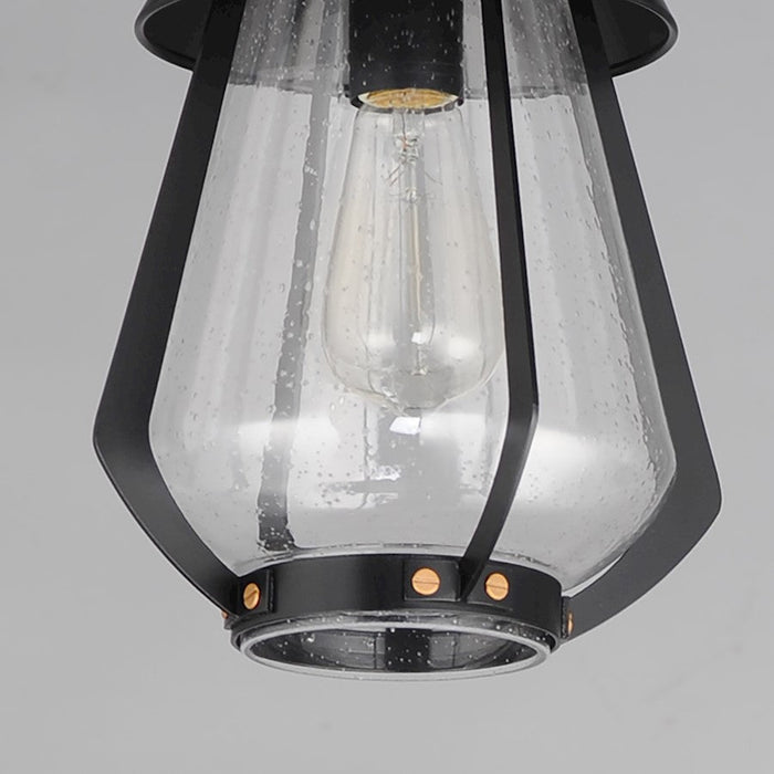 Maxim Lighting Mariner Outdoor Pendant, Black/Brass/Seedy