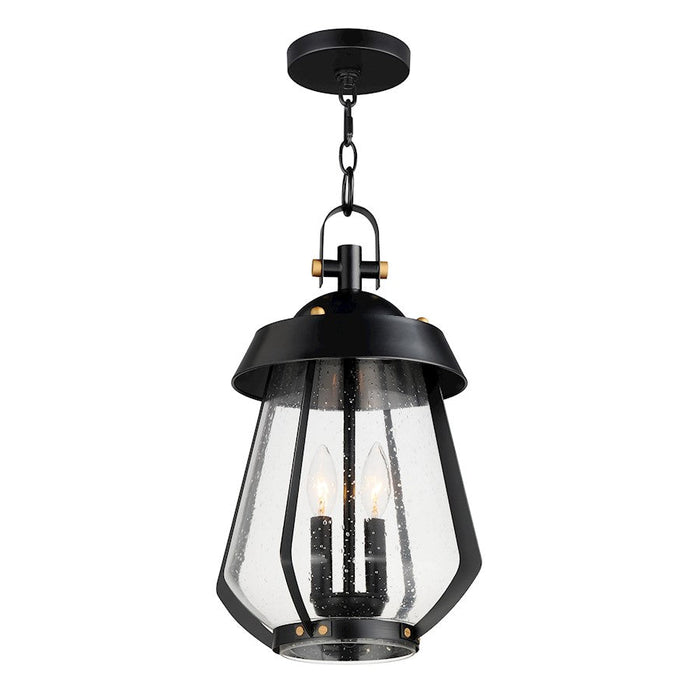 Maxim Lighting Mariner 2Lt Outdoor Pendant, Black/Brass/Seedy - 30623CDBKAB