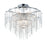 Maxim Lighting Glacier 9-Light Flush Mount in White/Polished Chrome - 30730CLWTPC