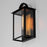 Maxim Lighting Manchester Outdoor Wall Sconce, Black/Clear