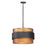 Maxim Lighting Caspian 3-Light Pendant in Oil Rubbed Bronze/Antique Brass - 31204OIAB