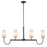 Maxim Lighting Town and Country 4 Lt Linear Pendant, Black/White - 32004SWBK