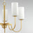 Maxim Lighting Town & Country Chandelier, Brass/White