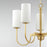 Maxim Lighting Town & Country Chandelier, Brass/White