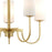 Maxim Lighting Town & Country Chandelier, Brass/White