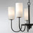 Maxim Lighting Town And Country Chandelier, Black/White