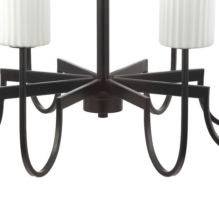 Maxim Lighting Town And Country Chandelier, Black/White