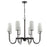 Maxim Lighting Town And Country Chandelier, Black/White