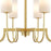 Maxim Lighting Town & Country Chandelier, Brass/White