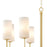 Maxim Lighting Town & Country Chandelier, Brass/White