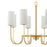 Maxim Lighting Town & Country Chandelier, Brass/White