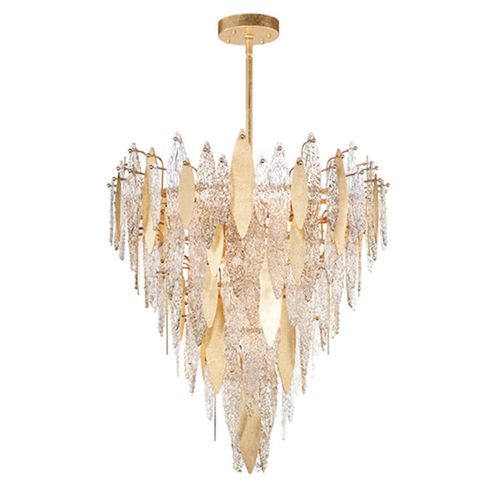 Maxim Lighting Majestic 21-Light Chandelier in Gold Leaf - 32328CLCMPGL