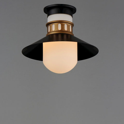 Maxim Admiralty 1 Light Outdoor Flush Mount, Black