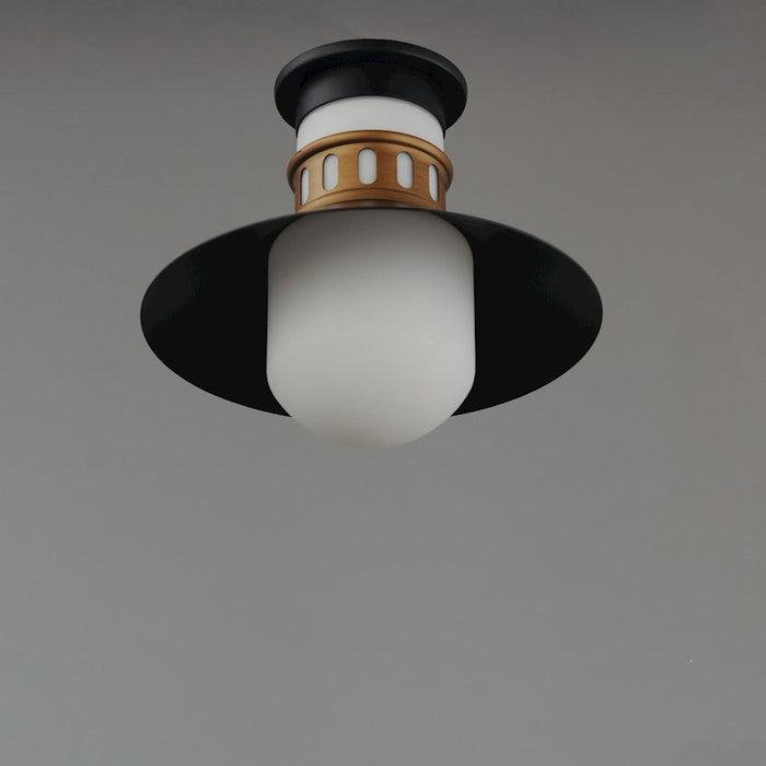 Maxim Admiralty 1 Light Outdoor Flush Mount, Black