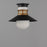 Maxim Admiralty 1 Light Outdoor Flush Mount, Black