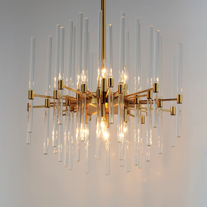 Maxim Lighting Divine 8 Light Chandelier, Heritage/Clear