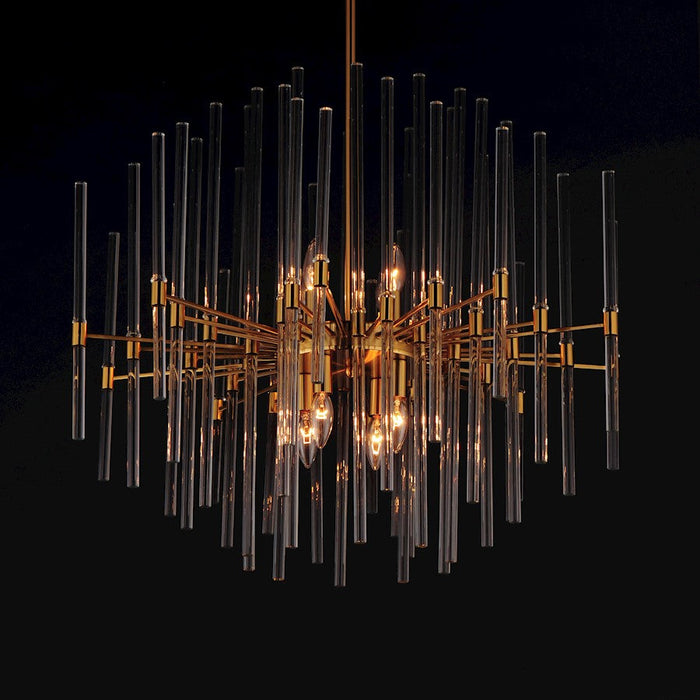 Maxim Lighting Divine 8 Light Chandelier, Heritage/Clear