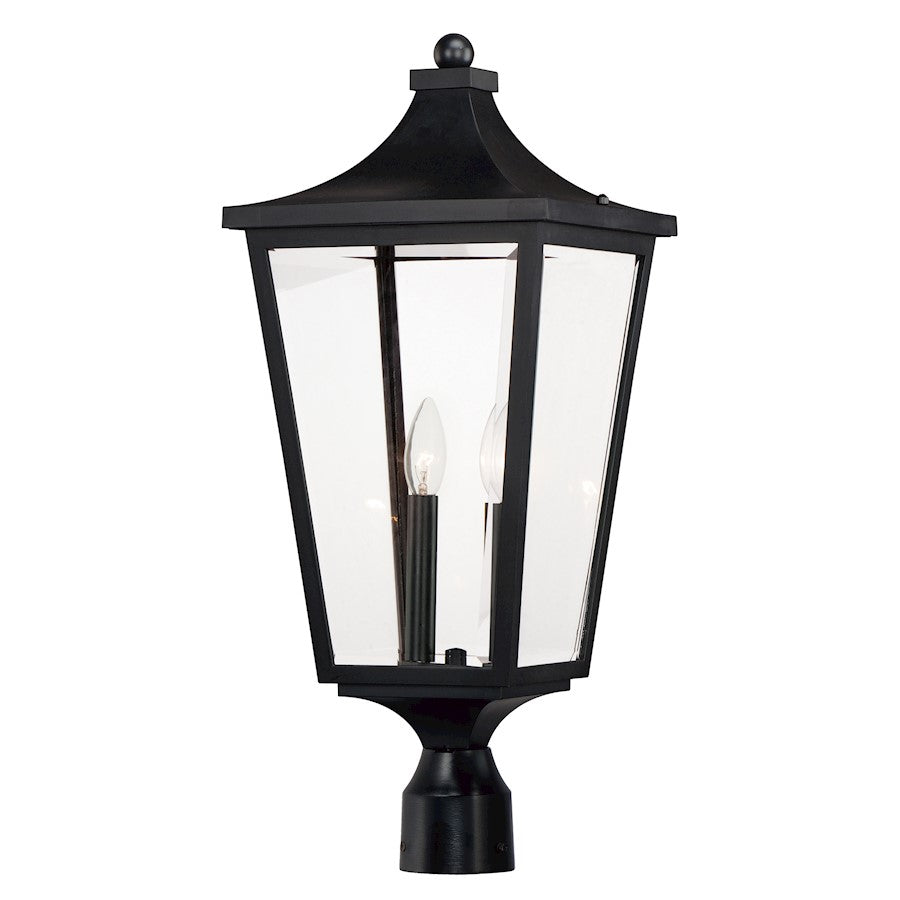 Maxim Lighting Sutton Place VX 2 Light Outdoor Post Lantern, BK - 40230CLBK