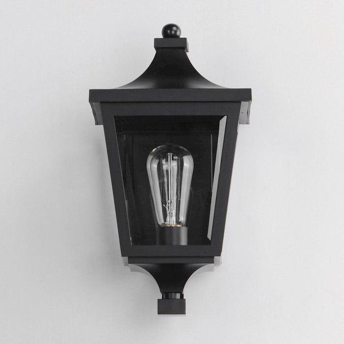 Maxim Lighting Sutton Place Vx 1 Light Outdoor Sconce, Black/Clear