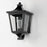 Maxim Lighting Sutton Place Vx 1 Light Outdoor Sconce, Black/Clear