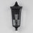 Maxim Lighting Sutton Place Vx 1 Light Outdoor Sconce, Black/Clear