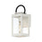 Maxim Lighting Nassau VX 1 Light Outdoor Wall Lantern, WH/BK/Clear - 40312CLWTBK