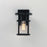 Maxim Lighting Clyde Vx 1 Light Outdoor Wall Sconce, Black/Clear