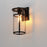 Maxim Lighting Clyde Vx 1 Light Outdoor Sconce, Black/Clear