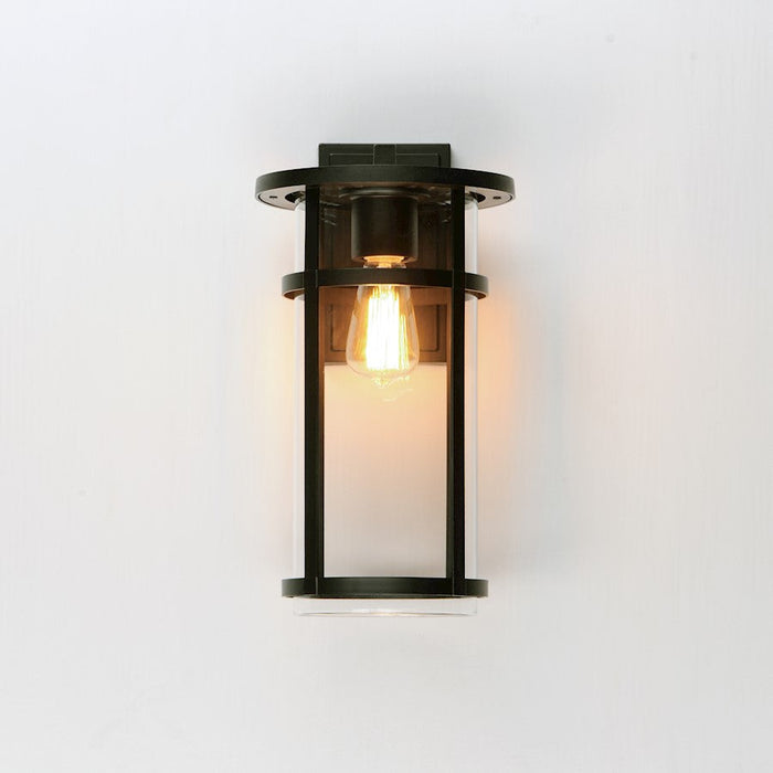 Maxim Lighting Clyde Vx 1 Light Outdoor Sconce, Black/Clear