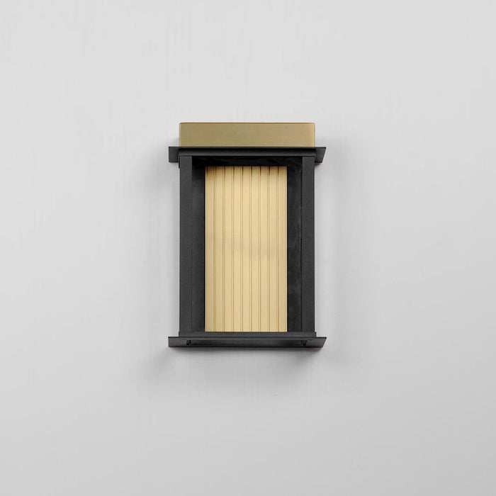 Maxim Lighting Rincon LED 1 Light Outdoor Sconce, Black/Gold